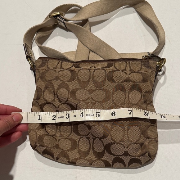Coach Tan Signature Crossbody Bag
